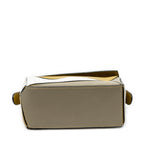 Shoulder Bag Mini Puzzle Bag Green Calfskin Leather