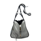 Shoulder Bag Small Hammock Grey Calfskin Leather