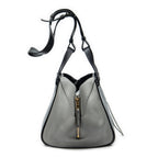 Shoulder Bag Small Hammock Grey Calfskin Leather