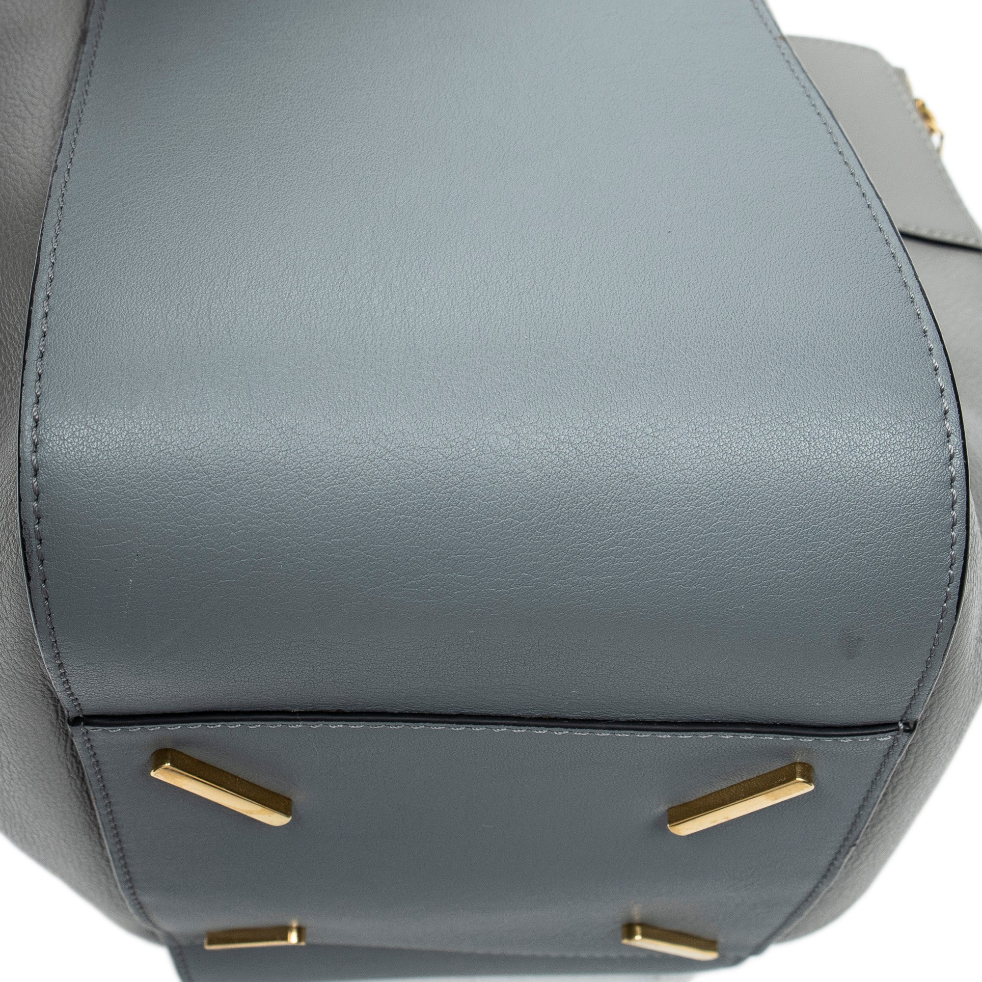 Shoulder Bag Small Hammock Grey Calfskin Leather
