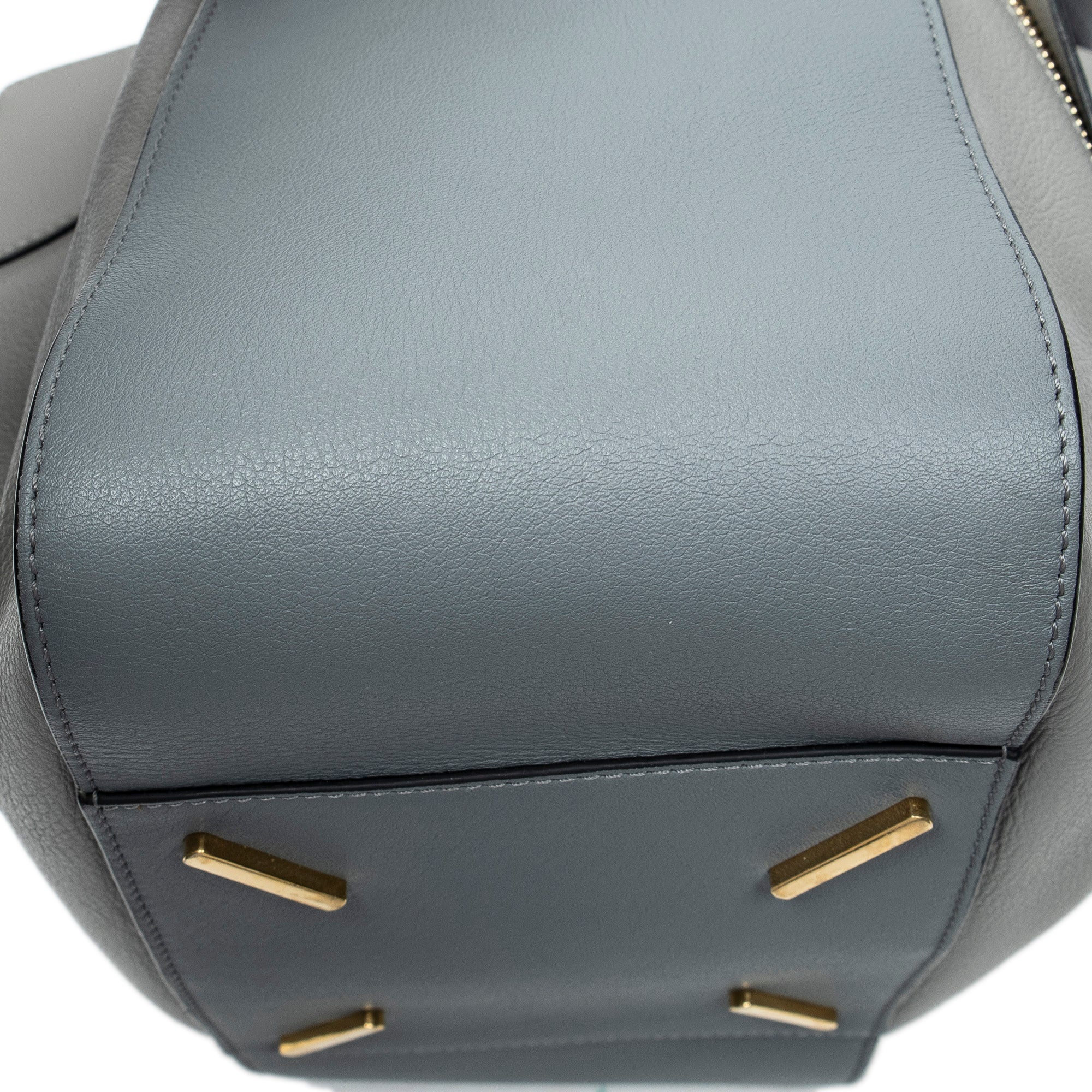 Shoulder Bag Small Hammock Grey Calfskin Leather