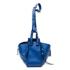 Shoulder Bag Small Hammock Blue Calfskin Leather