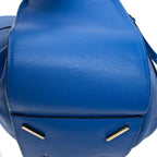 Shoulder Bag Small Hammock Blue Calfskin Leather
