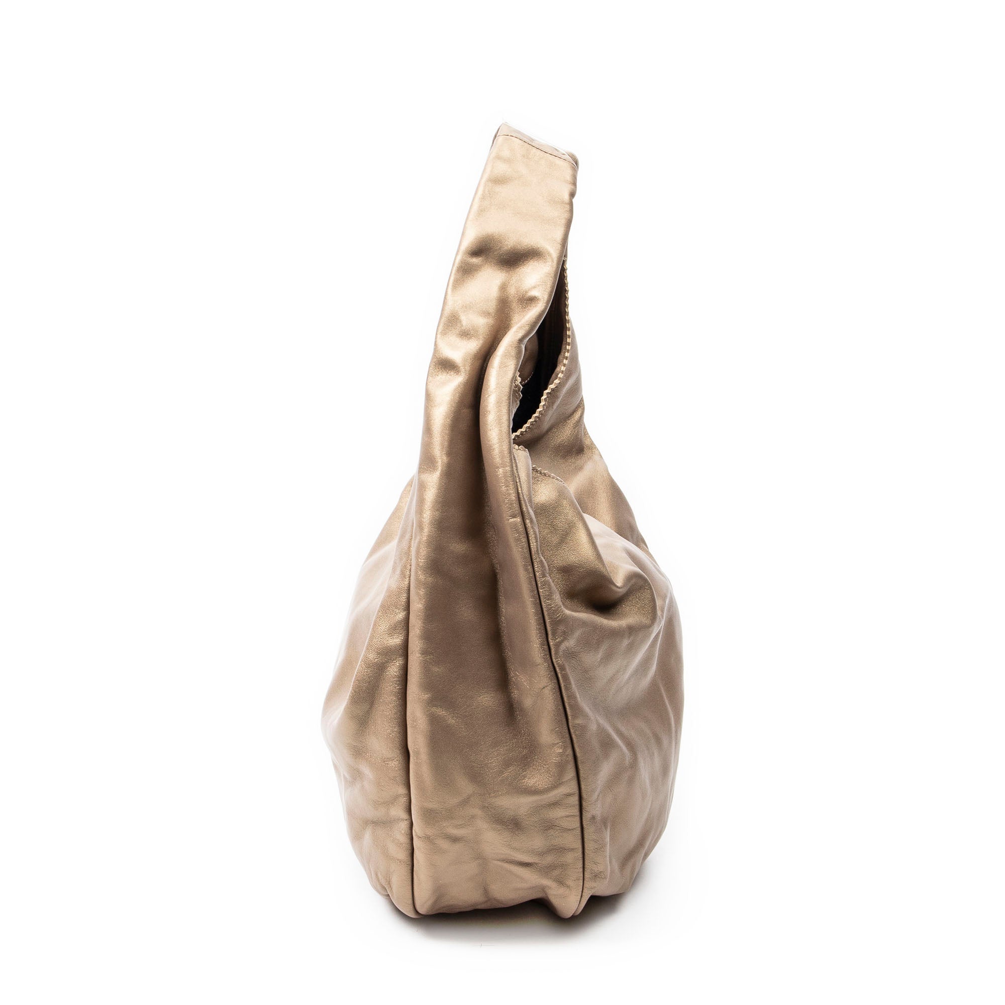 Shoulder Bag Viento Hobo Gold Calfskin Leather