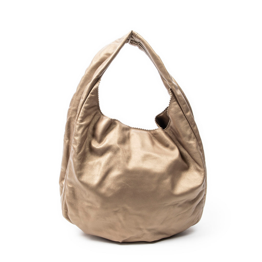 Shoulder Bag Viento Hobo Gold Calfskin Leather