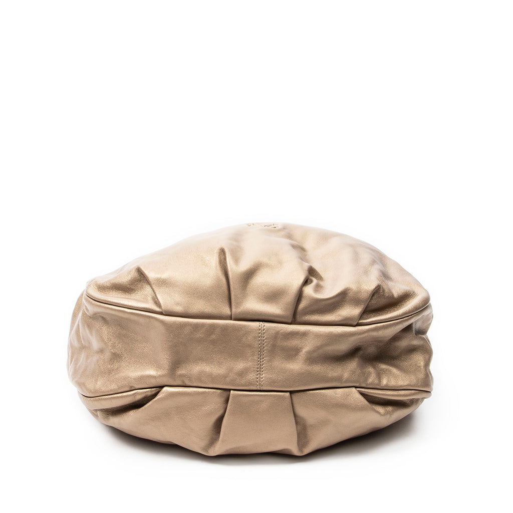 Shoulder Bag Viento Hobo Gold Calfskin Leather
