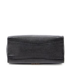 Shoulder Bag Click Braided Top Handle Black Madras Leather