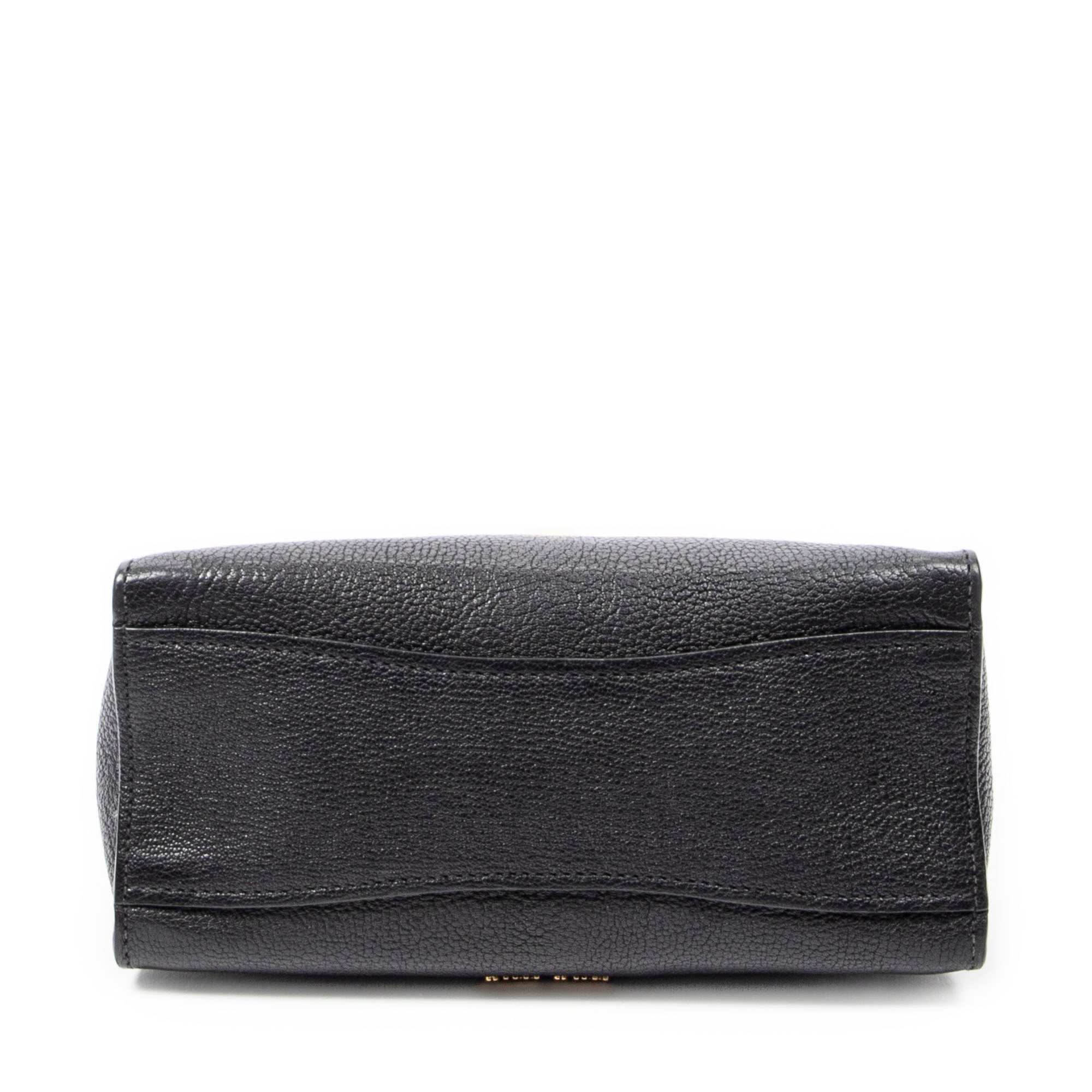 Shoulder Bag Click Braided Top Handle Black Madras Leather