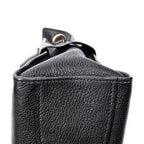 Shoulder Bag Click Braided Top Handle Black Madras Leather