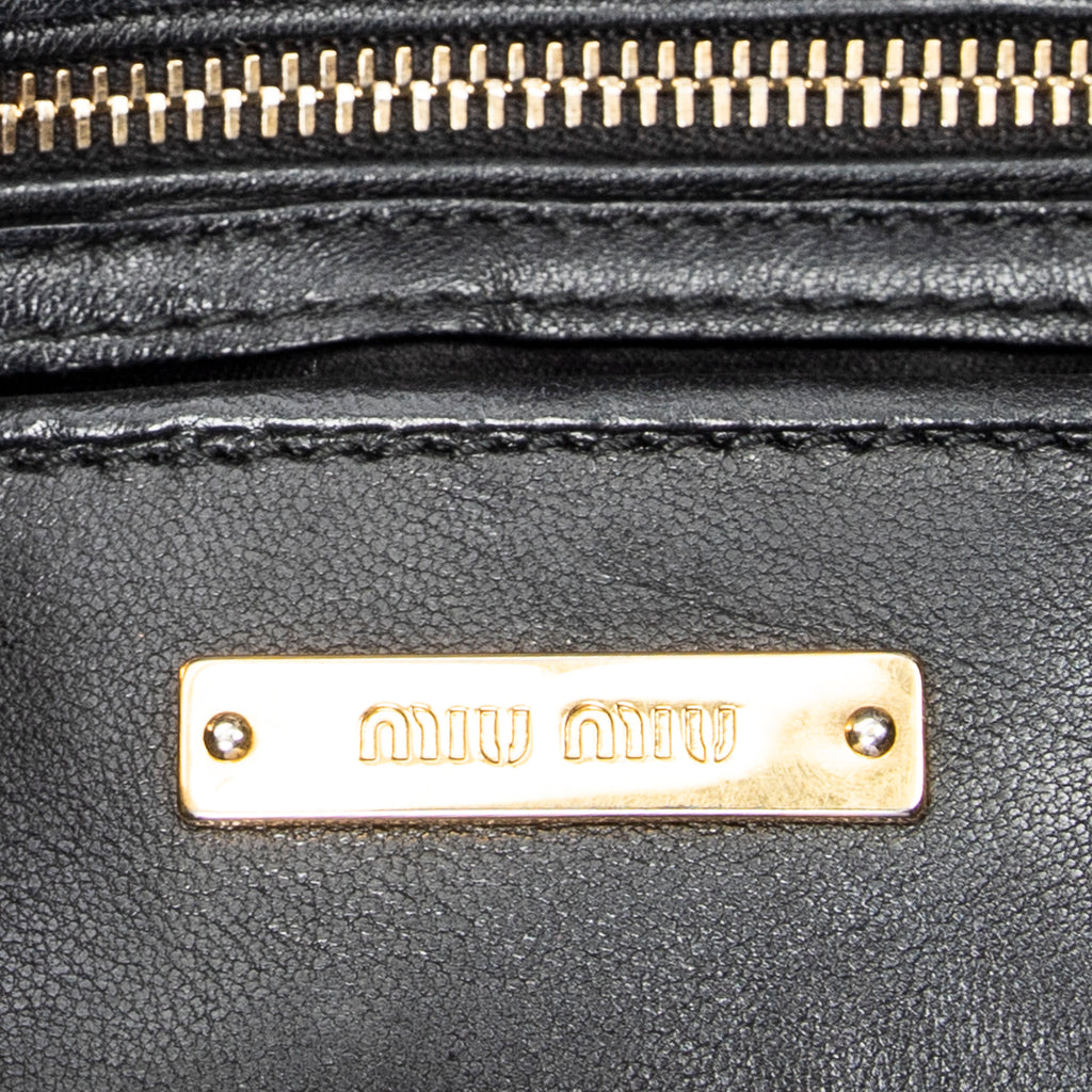 Shoulder Bag Click Braided Top Handle Black Madras Leather