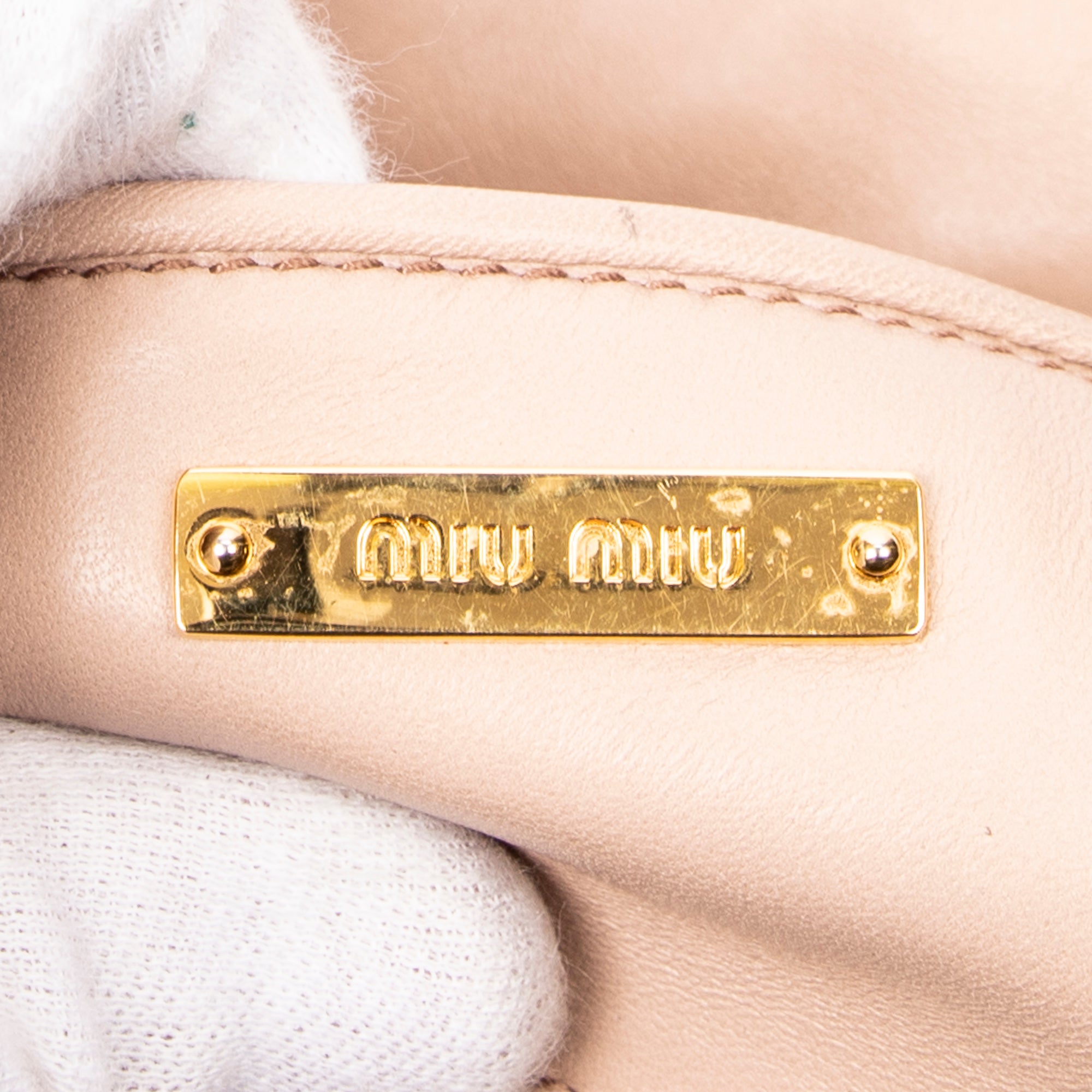Shoulder Bag Small Frame Flap Clutch Beige Matelasse Leather
