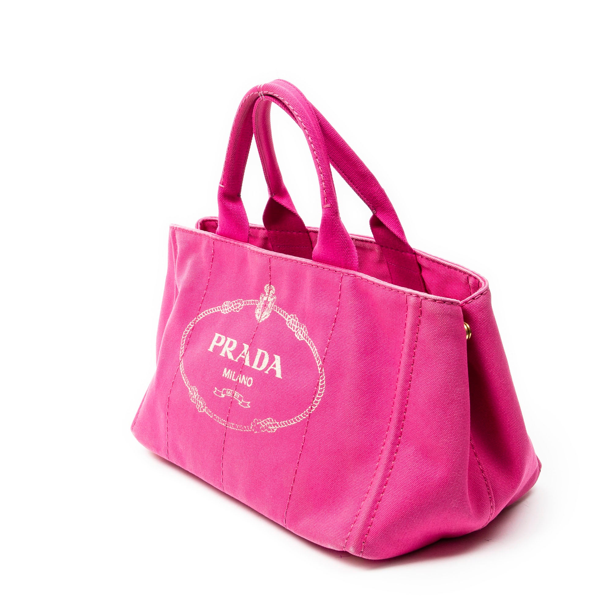 Prada - Cabas Canapa moyen - Rose