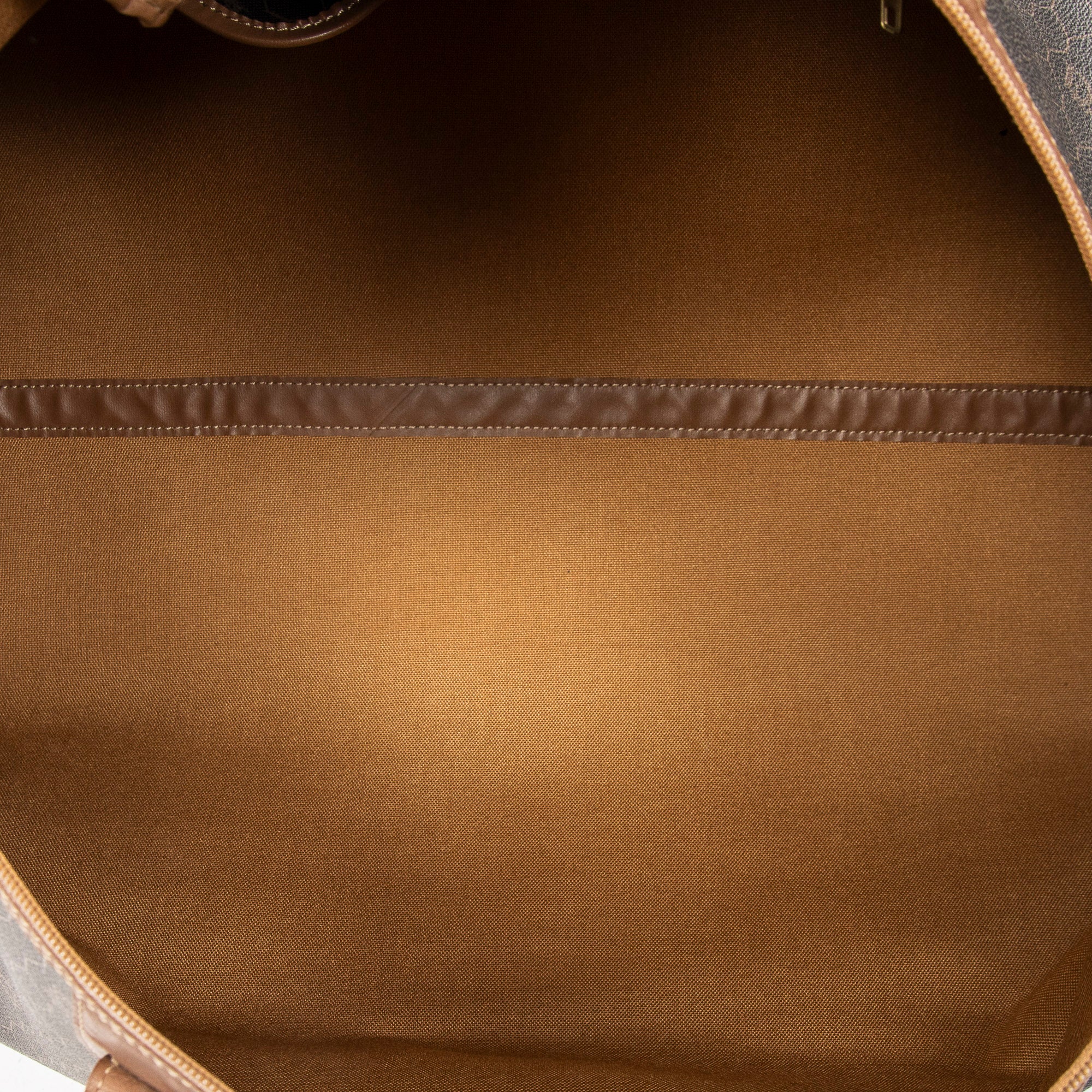 Travel Bag Vintage Large Travel Boston Dark Grey Honeycomb Coated Canvas