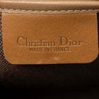 Clutch Vintage Zip Clutch Beige Honeycomb Coated Canvas