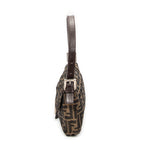 Bolso de hombro Baguette lona Zucca color tostado