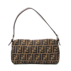 Bolso de hombro Baguette lona Zucca color tostado
