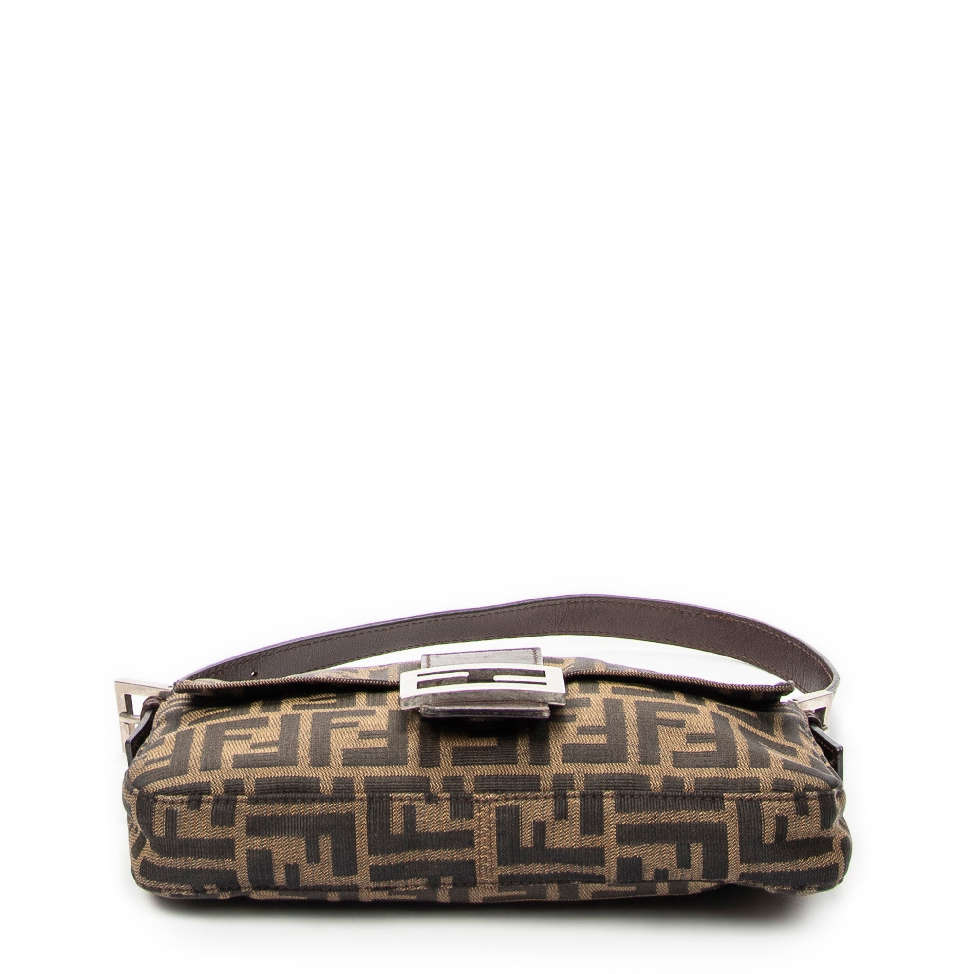 Bolso de hombro Baguette lona Zucca color tostado