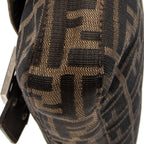 Bolso de hombro Baguette lona Zucca color tostado
