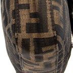 Bolso de hombro Baguette lona Zucca color tostado