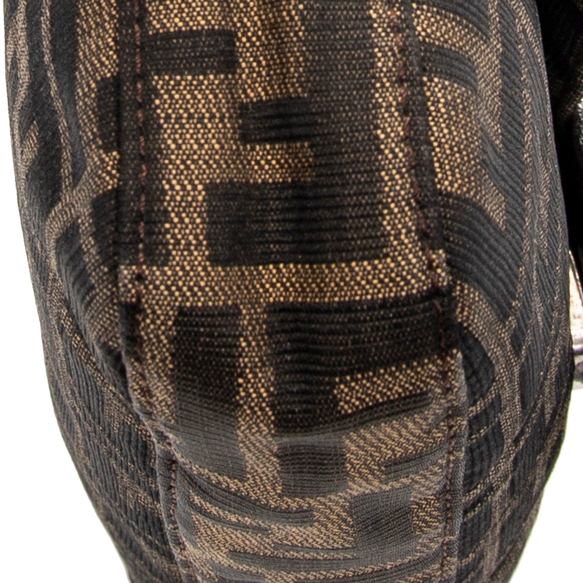 Bolso de hombro Baguette lona Zucca color tostado