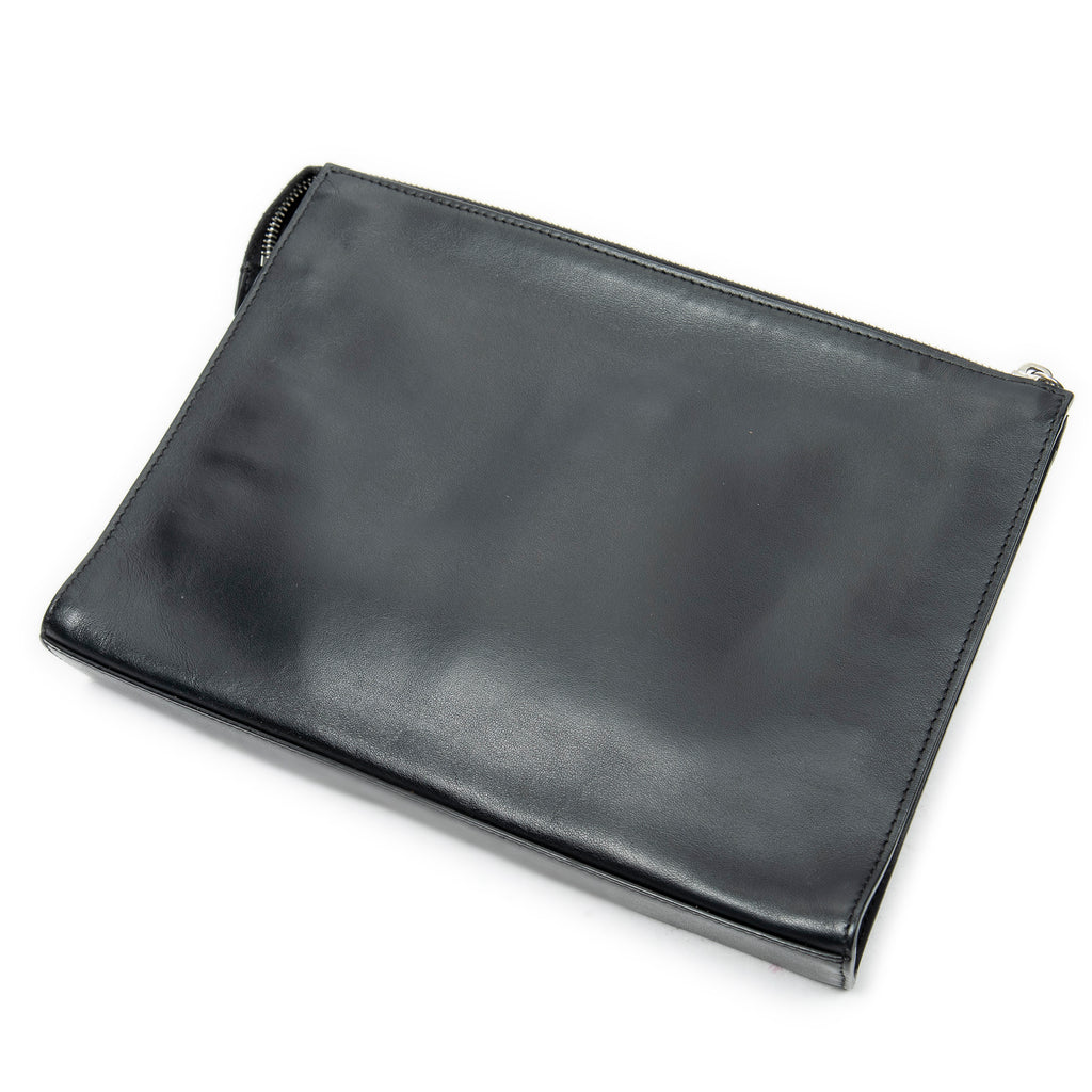 Clutch Monster Eyes Clutch Black Calfskin Leather