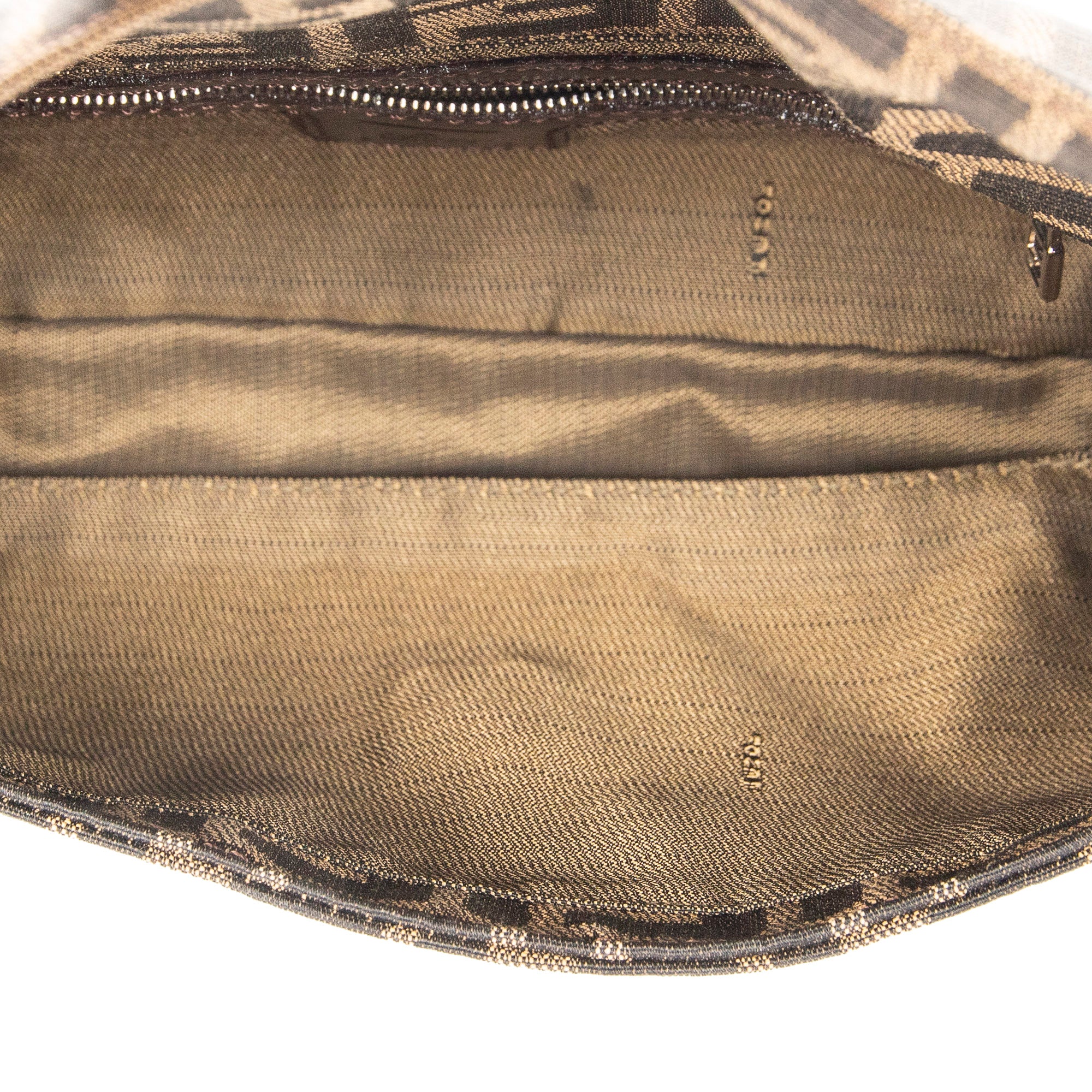 Bolso de Hombro Baguette Lona Zucca Marrón
