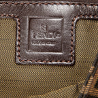 Bolso de Hombro Baguette Lona Zucca Marrón