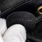 Backpack Mini Bamboo Backpack Black Calfskin Leather