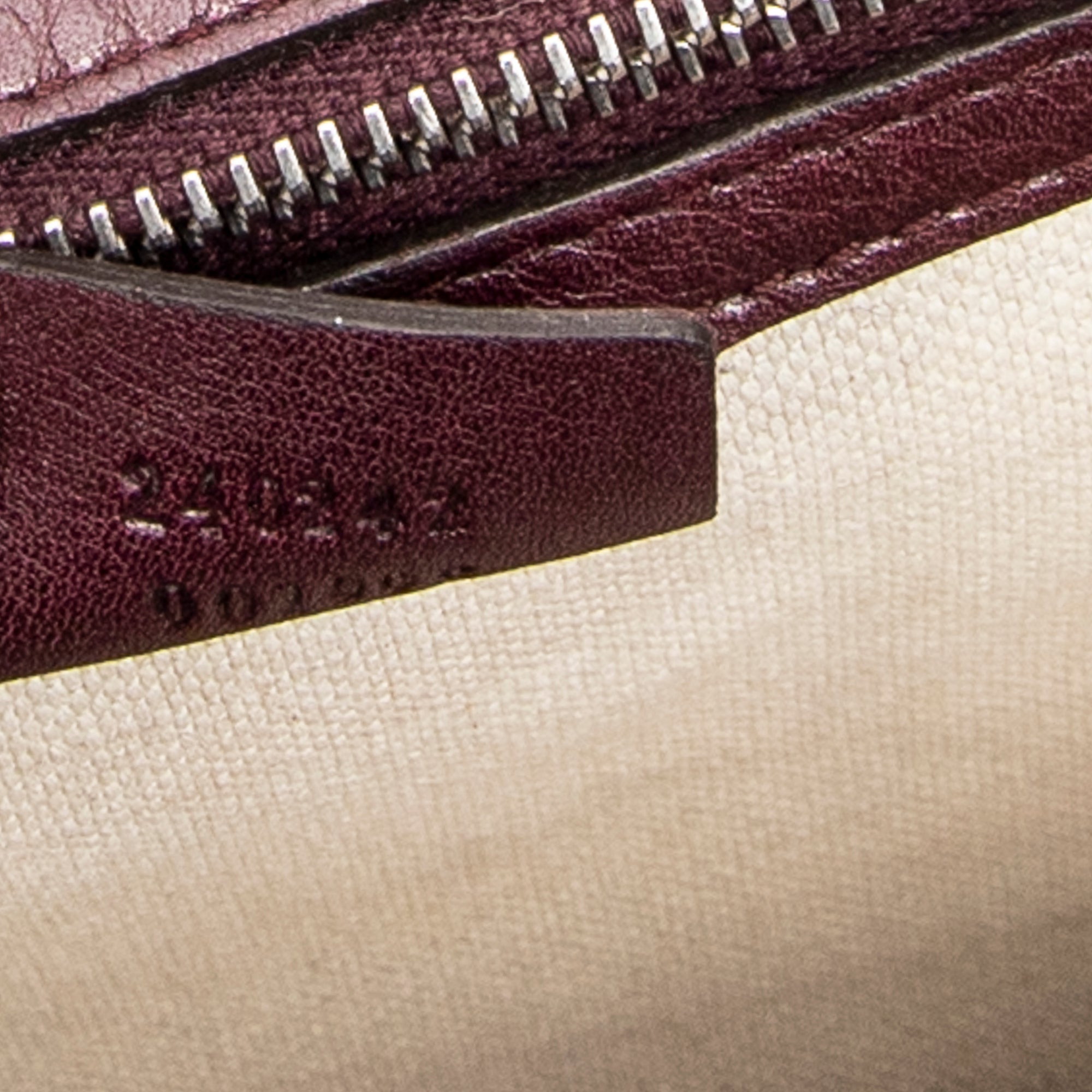 Shoulder Bag Bamboo Tassel Top Handle Burgundy Monogrammed Canvas