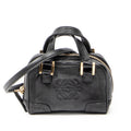 Shoulder Bag Micro Amazona Crossbody Black Calfskin Leather