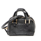 Shoulder Bag Micro Amazona Crossbody Black Calfskin Leather