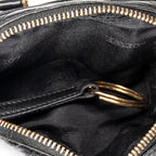 Shoulder Bag Micro Amazona Crossbody Black Calfskin Leather