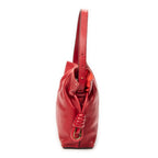 Shoulder Bag Small Flamenco Knot Red Calfskin Leather