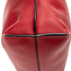 Shoulder Bag Small Flamenco Knot Red Calfskin Leather