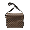 Bolso de hombro Naviglio Damier Ebene Marrón