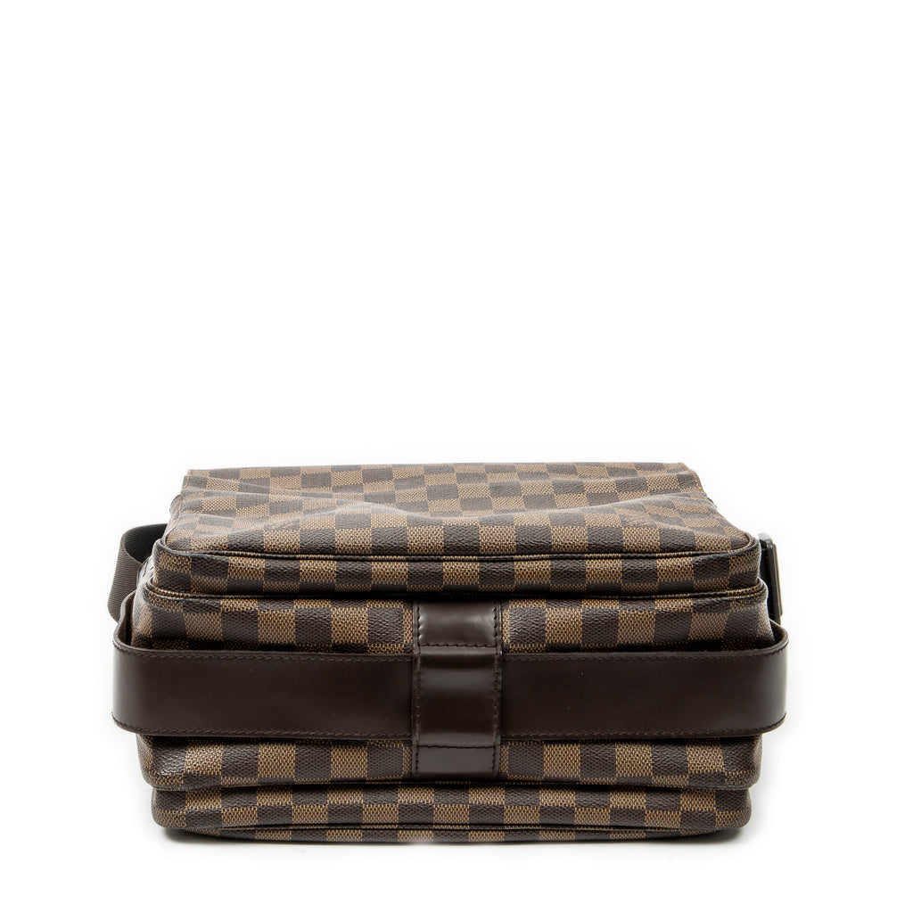 Bolso de hombro Naviglio Damier Ebene Marrón