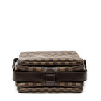 Bolso de hombro Naviglio Damier Ebene Marrón