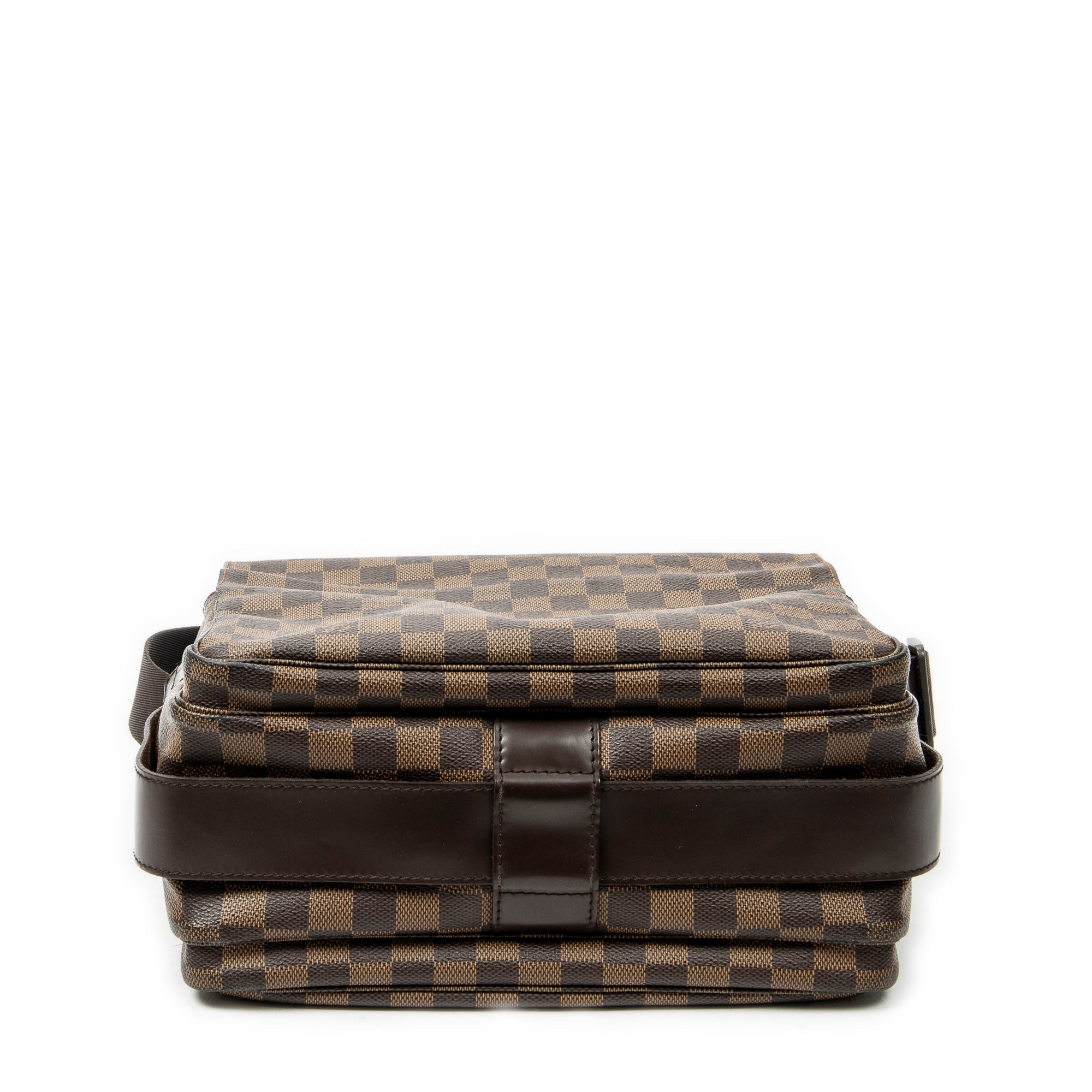 Bolso de hombro Naviglio Damier Ebene Marrón