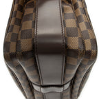 Bolso de hombro Naviglio Damier Ebene Marrón