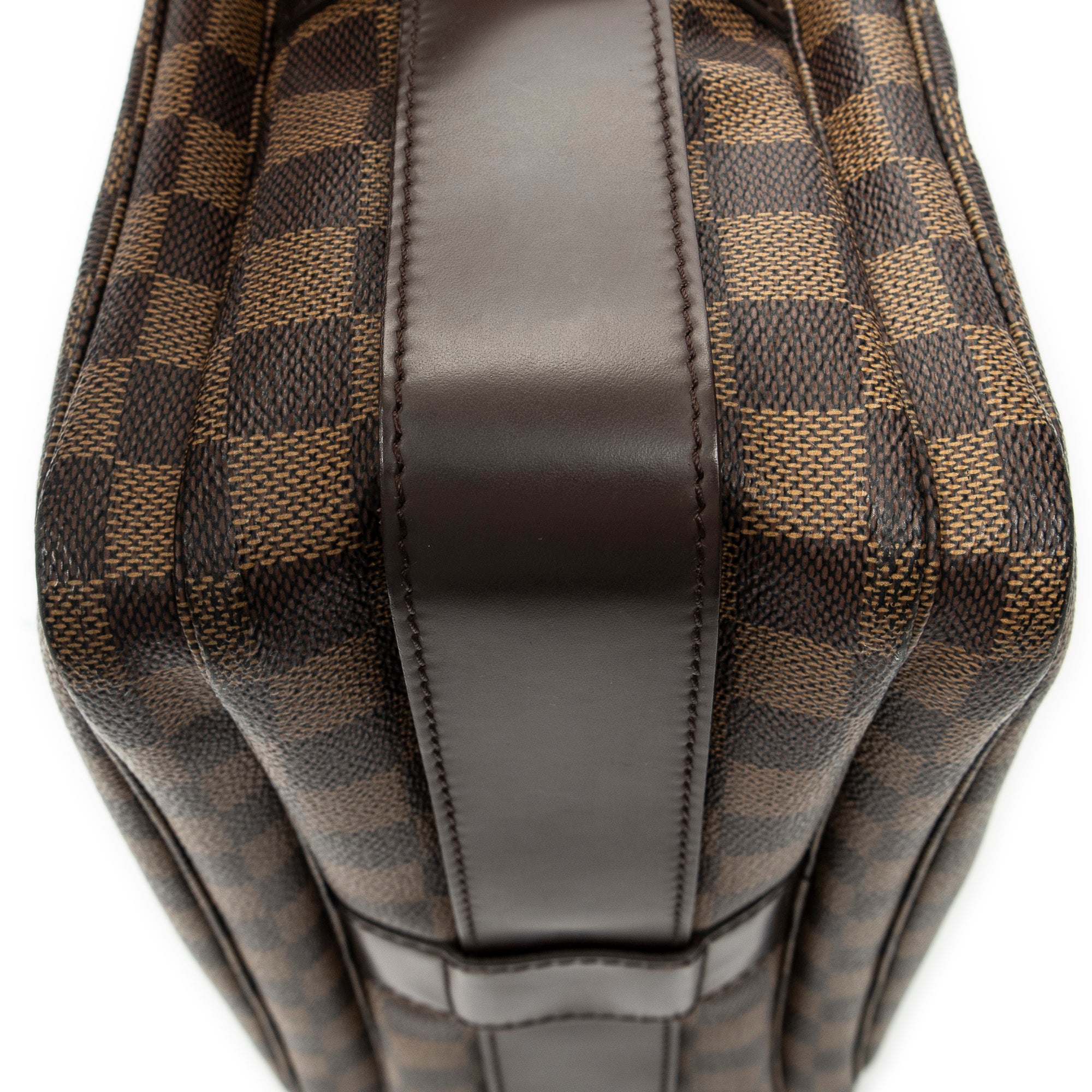 Bolso de hombro Naviglio Damier Ebene Marrón