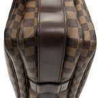 Bolso de hombro Naviglio Damier Ebene Marrón