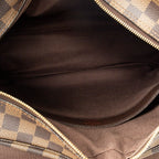 Bolso de hombro Naviglio Damier Ebene Marrón