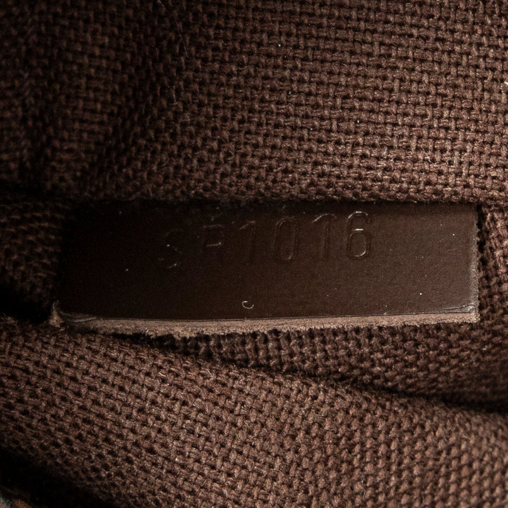Bolso de hombro Naviglio Damier Ebene Marrón