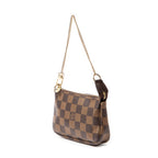 Bolso Mini Pochette Accesorios Damier Ebene Marrón