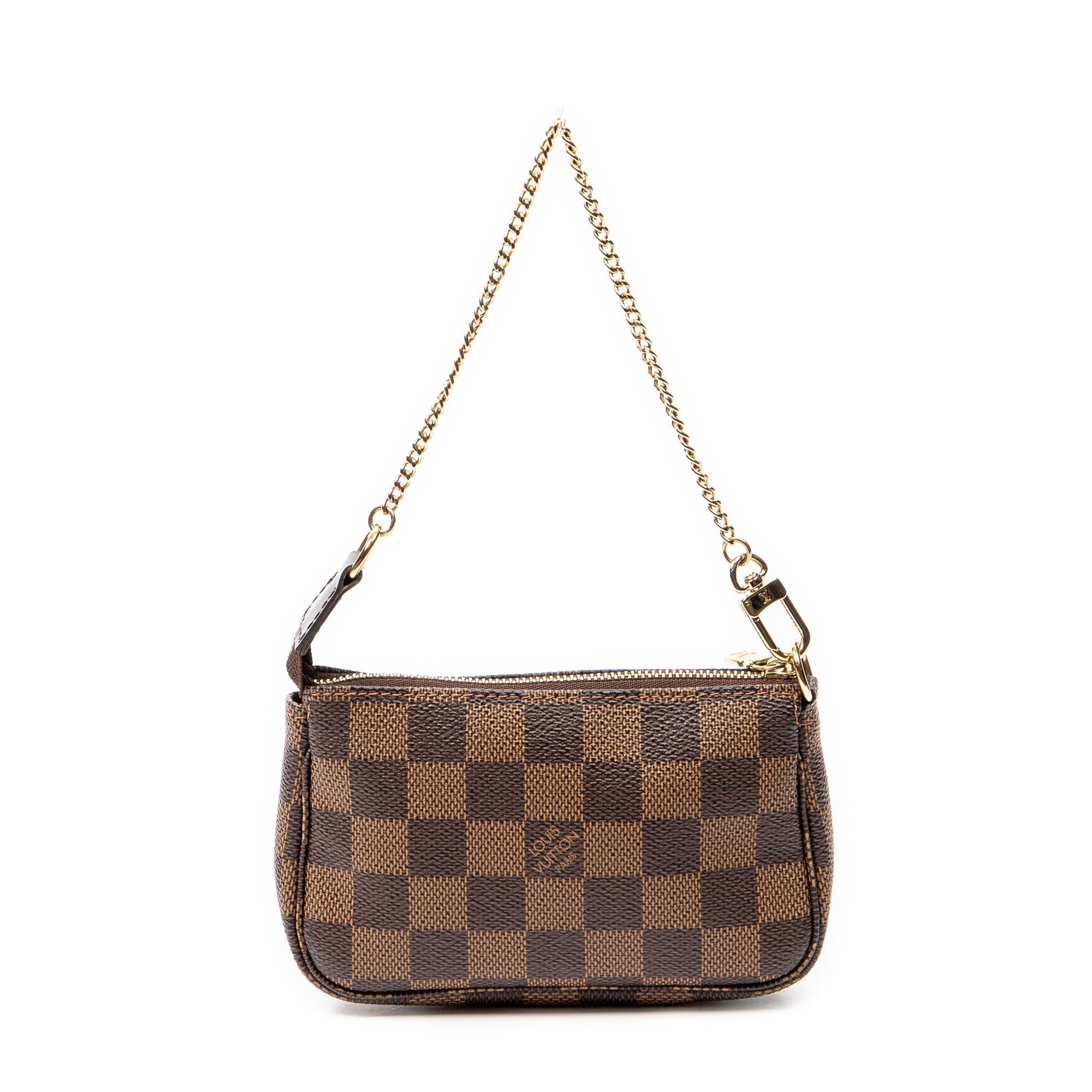 Bolso Mini Pochette Accesorios Damier Ebene Marrón