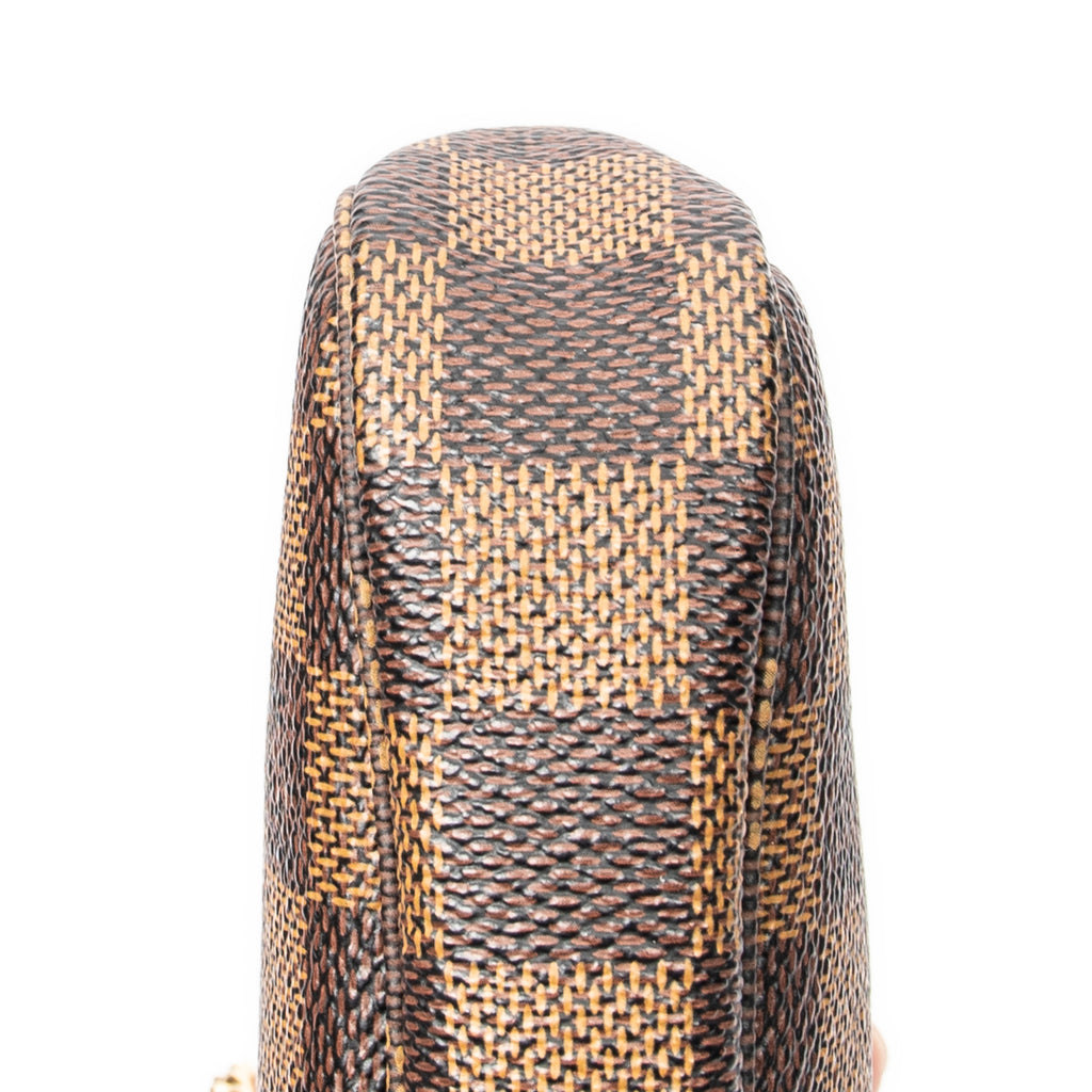 Bolso Mini Pochette Accesorios Damier Ebene Marrón