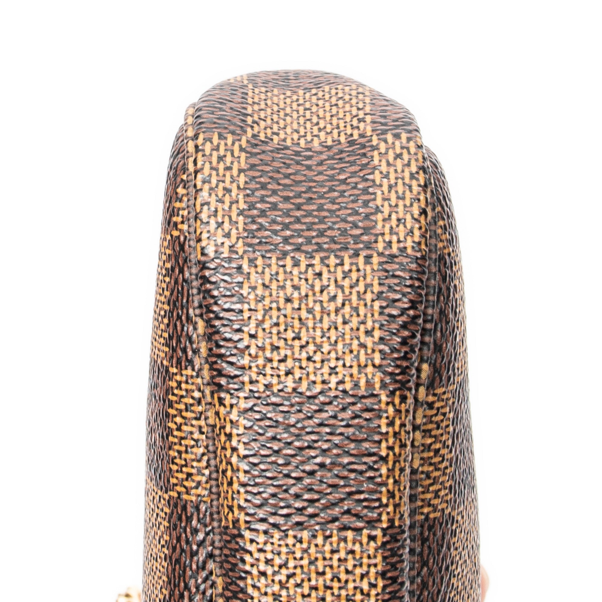 Bolso Mini Pochette Accesorios Damier Ebene Marrón