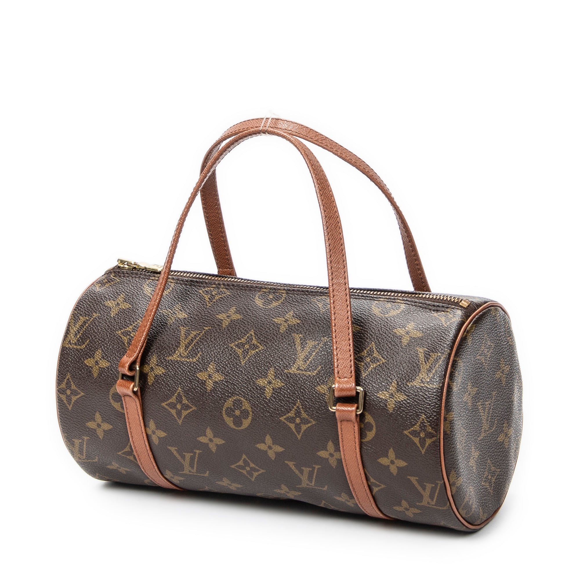 Handbag Papillon 26 Brown Monogram Canvas