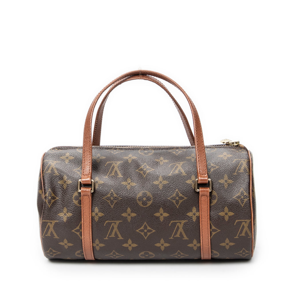 Handbag Papillon 26 Brown Monogram Canvas