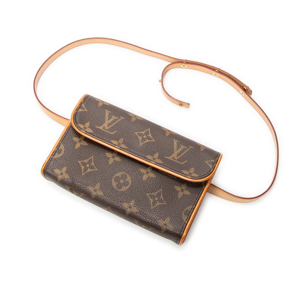 Shoulder Bag Florentine Brown Monogram Canvas